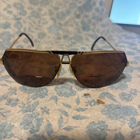 Vintage Cazal 960 Black & Gold 1970\'s Sunglasses main image 2